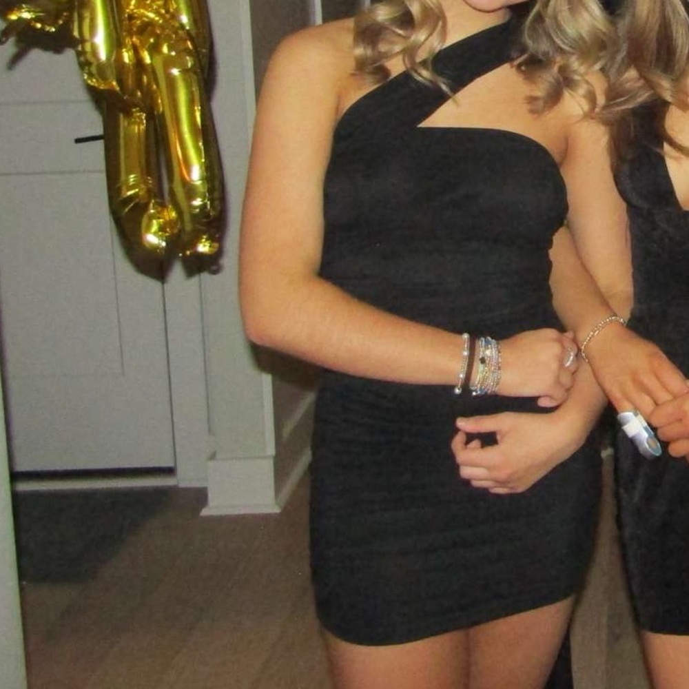 Hello Molly Black Halter Dress